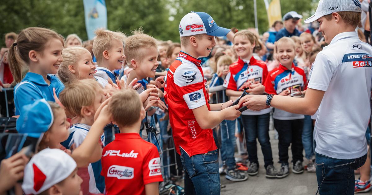 Zawodnicy Motoru Lublin spotykają się z młodymi fanami.